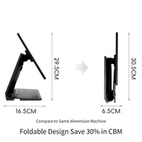 Système de point de vente sans fil PSJ8100, écran tactile capacitif 10 points, lecteur de code NFC/QR, Bluetooth/Wi-Fi 6 pour caisse enregistreuse de restaurant