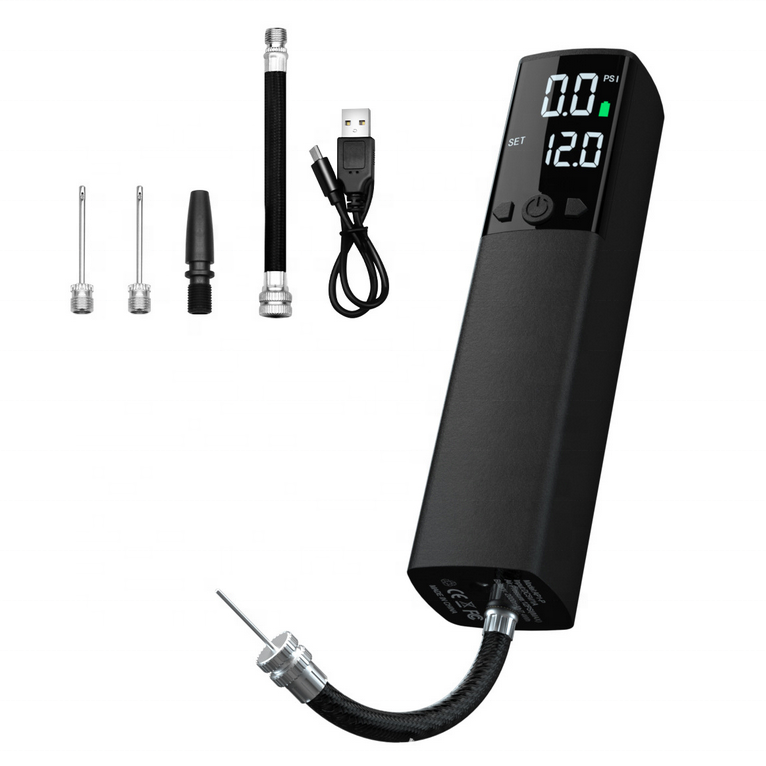 Автоматический насос для шин, портативный Электрический насос из алюминиевого сплава, 12PSI, для мотоциклов и автомобилей