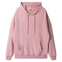 Langarm-Kapuzenpullover aus Baumwolle mit Individuell Bedrucktem & Besticktem Logo Personalisierter Sweatshirt mit Känguru-Tasche Unisex-Hoodie