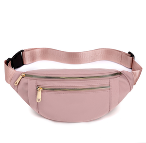 ¡Venta al por mayor de bandolera de nailon para correr con patrón de letras y cierre de cremallera en stock! - Product Image 4