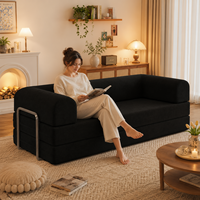 Canapé modulaire en tissu 3D pour salon, canapé droit pour petit appartement, tatami moderne minimaliste pour 2-3 personnes