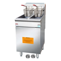 EAGLE-Friteuse à gaz commerciale à 5 brûleurs, machine à frire pour poulet, pour pizza, pain et restaurant, certifiée ETL, fabriquée en Chine, 35L