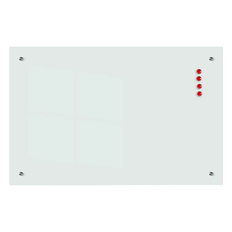 Glass Dry Erase Board for Wall Modern Frameless Glass Large Magnetic White Board for Home Office Cafe Shops Decor