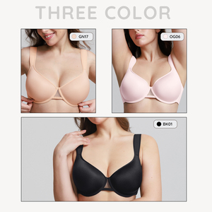 Soutiens-gorge minimisateurs en maille taille plus à couvrance complète, avec armatures, pour femmes, offrant un effet liftant et push-up, pour poitrines généreuses - Vente en gros Waistdear - Product Image 5