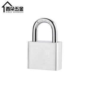 Cadenas en acier inoxydable Xiduo 304 IP65 étanche pour extérieur et intérieur, serrure de sécurité domestique à corps rectangulaire et levier unique - Product Image 1