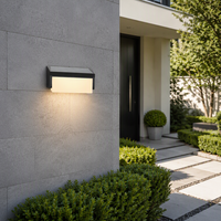 Lampe murale solaire extérieure IP65 certifiée CE à prix de gros pour clôture, jardin, éclairage décoratif lumineux, applique murale LED