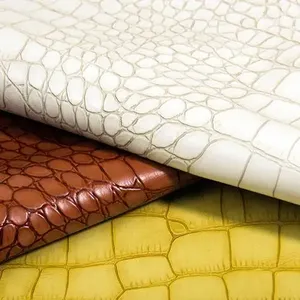 Cuir synthétique PU imprimé crocodile gaufré, épaisseur 0,6-1,6 mm, anti-moisissure, imperméable, pour la décoration intérieure et les meubles <span class=keywords><strong>Helia</strong></span> - Product Image 3