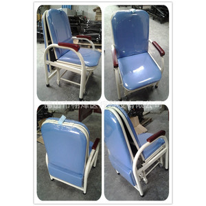 Silla de Infusión Médica Xufeng Azul Reclinable con Marco de Acero para Uso Hospitalario, Resistente al Agua y al Desgaste, en Cuero Sintético - Product Image 5
