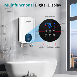 Calentador de Agua Instantáneo Inteligente de 5500W con Bomba, Control Táctil, Pantalla LED, Calentador de Ducha Eléctrico sin Tanque de 220V para el Hogar - Product Image 6