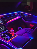 Kit de actualización de iluminación ambiental LED dinámica de 64 colores para el interior del coche Audi Q7 4M 2016-2019 Facelift 2016-2025