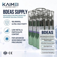 Bis(dietilamino)silano de Grado Electrónico CAS 27804-30-6 BDEAS Líquido para Deposición de SiNx SiO2, Pureza 6N