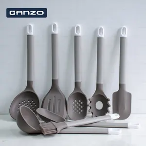 Wholesale Large Heat Resistant Umite Chef Kitchen Cooking Utensils Set Nos Stick Pot Silicone Kitchen Utensils Set