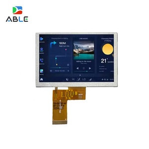 มาตรฐาน RoHS การเข้าถึงตามมาตรฐาน HMI 5นิ้ว800x480 IPS RGB 40pin 500cd/m2ความสว่างสูงจอแสดงผล TFT LCD โมดูลสำหรับการควบคุมเสียง - Product Image 5