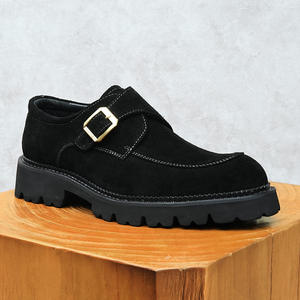 Botas de Cuero Genuino para Hombre, Diseño Clásico, Otoño-Invierno 2025, Cómodas, Impermeables, Antideslizantes, con Punta Reforzada - Product Image 1