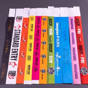 Pulsera Deportiva Personalizada de Tyvek y Vinilo, Impermeable, con Código QR, para Eventos - Product Image 5