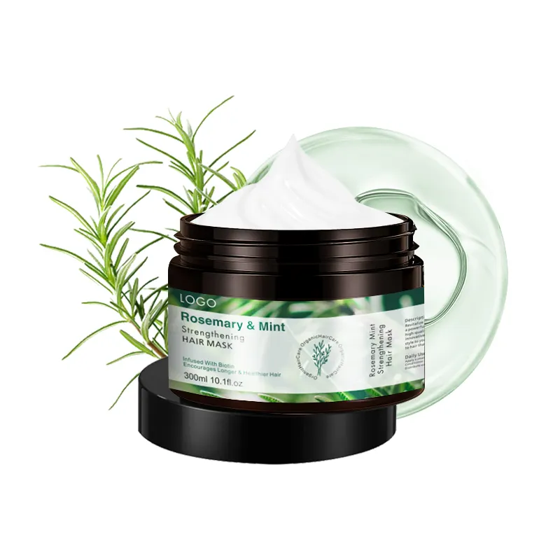 Rosemary Deep Repair Damage Mascarilla para el cabello Tratamientos Proteína natural orgánica Mascarilla para el cabello de queratina para cabello débil