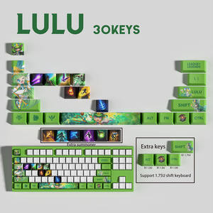 Teclas Personalizadas Yasuo <span class=keywords><strong>Lee</strong></span> Sin, 30 Teclas PBT con Sublimación de Tinta, Perfil OEM, Tema LOL Champion, para Teclado Mecánico de Juegos - Product Image 1