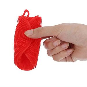 Vente directe usine – Brosse de nettoyage multifonctionnelle en silicone écologique personnalisée, chiffon à vaisselle pour la cuisine - Product Image 3