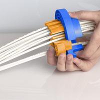 Venta al por mayor, 4 colores, administrador de cables de red, peine, tocador, dispositivo de clasificación y clasificación de cables
