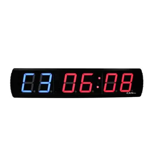 [Ganxin] Drop Verzending Tabata Wandklok Indoor Countdown China Timer Sportschool Timer Interval Klok 4 "Fitness Timer