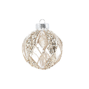 Luxury Shining <b>Glitter</b> Christmas Ball Ornaments Hanging Transparent Christmas Ball 8CM Sequined Plastic Christmas Tree Balls - Product Image 6