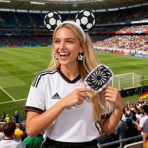 Set di Accessori per Tifosi della Coppa del Mondo 2026 con Fascia per Capelli, Orecchini, Adesivi Tatuaggio e Pettine - Articoli per il Tifo per Tifosi di <span class=keywords><strong>Calcio</strong></span> - Product Image 4