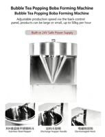 Machine automatique à haute capacité pour la fabrication de boba au lait avec des billes de gelée pour le bubble tea