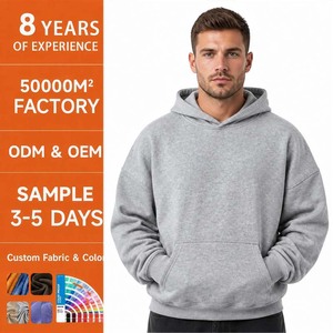 Sweat-shirt col montant en mélange de coton délavé vintage personnalisé avec logo brodé pour hommes et femmes, style streetwear, vente en gros - Product Image 1