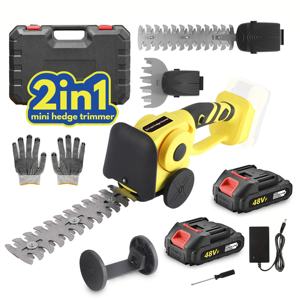 Cortasetos Manual de 48V, 2 en 1, Podadora de Césped, Herramienta de Corte para Jardín, Setos Verdes, Bricolaje - Product Image 6
