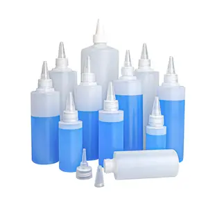 ขายส่ง HDPE บีบ 60ml 120ml 250ml 100ml ขวดน้ํามันหนังกําพร้าบรรจุภัณฑ์เครื่องสําอางที่ว่างเปล่าสําหรับการดูแลเส้นผมด้วยหัวฉีดสีขาวสีดํา