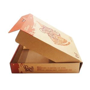 Popolare carta Kraft patatine fritte tazze da portare via scatola di cartone Pizza insalata pane scatola con manico logo Design personalizzato - Product Image 1