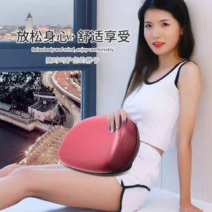 Almohada de Masaje HLJ Negra para Cuello, Cintura y Espalda, con Terapia de Calor y Masaje Mecánico - Product Image 3