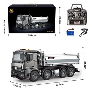 新款惠纳1536 PRO 1/14全比例合金轮重型工程自卸车13通道遥控遥控搅拌车玩具 - Product Image 2