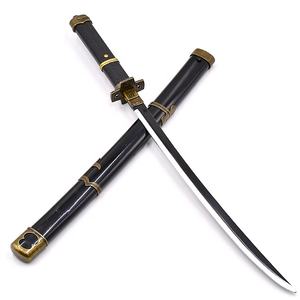 Nueva llegada Anime japonés Ones piezas <span class=keywords><strong>Yubashiri</strong></span> Samurai Katana espada molde acero 19 pulgadas Auto Eject Cosplay Props Decoración - Product Image 4