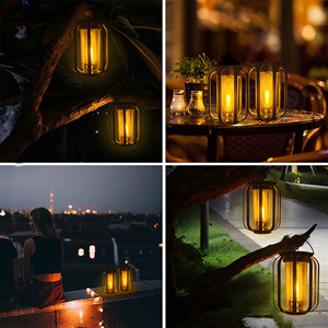 Lámpara Solar para Exteriores, Luz LED con Efecto de Llama, Impermeable, 4 Modos, Lámpara Decorativa para Jardín y Camping - Product Image 1