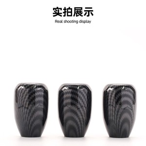 Carbon Fiber Gear <b>Shift</b> <b>Knob</b> Universal 5 6 Speed Lightweight Aluminum Alloy Handle Car Modification Accessory - Product Image 4