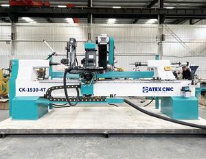 <span class=keywords><strong>Tour</strong></span> à <span class=keywords><strong>bois</strong></span> à alimentation automatique à bas prix de qualité supérieure Tourneuse et fraiseuse à <span class=keywords><strong>bois</strong></span> CNC pour queues de billard et clubs de baseball - Product Image 2