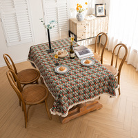 Nappes jacquard bohèmes, nappes rectangulaires haut de gamme pour tables basses, pour décorations de salle à manger