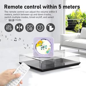 Reproductor de CD de Pared Color Morado Personalizado de Fábrica con Altavoz BT y Control Remoto para Decoración del Hogar u Oficina - Product Image 3