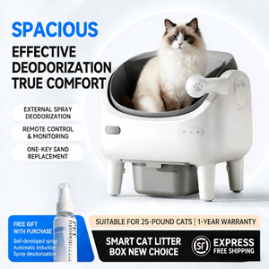Nouvelle litière pour chat Pami Pami-5 intelligente entièrement automatique avec nettoyage WiFi pour chats - Product Image 5