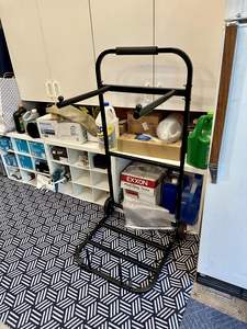 L자형 철제 중량급 접이식 의자 보관 트롤리 카트, 4륜, 1000파운드 하중 용량, 정원용 OEM 맞춤 제작 - Product Image 6