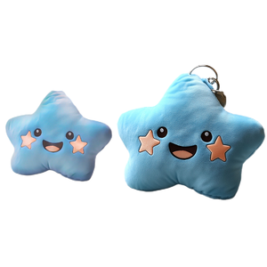 2024 nouveau Design créatif sac à dos pendentif poupée jouet petit cadeau en gros yeux étroits <span class=keywords><strong>petite</strong></span> étoile en peluche porte-clés - Product Image 1