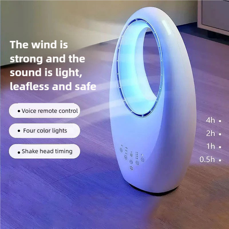 Bladeless Electric Desktop Fan with Stand