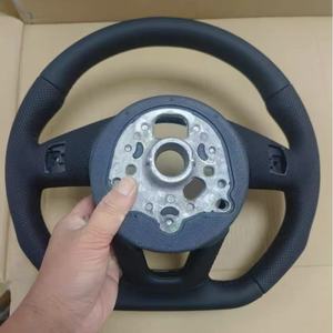 Volante Deportivo de Cuero Negro para <span class=keywords><strong>Audi</strong></span> A3 A4 A5 <span class=keywords><strong>A6</strong></span> B8 B9 C6 C7 C8 Q3 Q5 TT TTRS RS3 RS4 S3 S4 S5 8V, Accesorios para Automóviles - Product Image 5