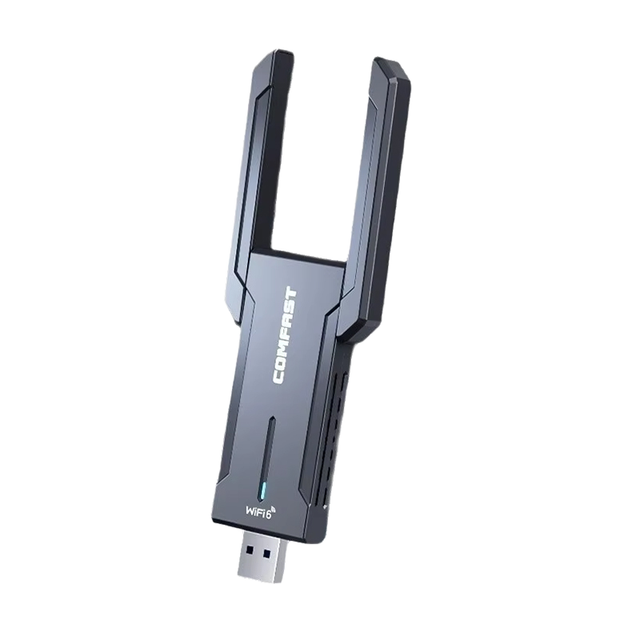COMFAST CF-972AX High Gain 5400Mbps USB WiFi Dongle 6E Adapter Tri-band 6G/5G/2.4G Wireless for PC External