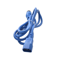 Cordon d'alimentation en PVC 3G1.5 H05VV-F certifié VDE de 1.5m avec moulage par injection monobloc et verrouillage C13 + C14