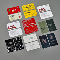 Cartes de visite professionnelles en carton noir de luxe avec dorure à chaud et bords dorés, logo personnalisé imprimé