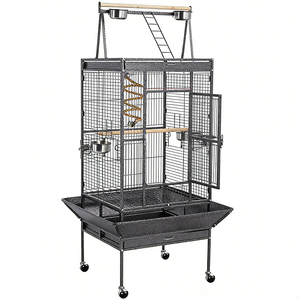 Gabbia per Pappagalli Personalizzata di Grandi Dimensioni, Robusta, Multistrato, in Metallo, per Esterni e Interni, Voliera Moderna per Uccelli di Grandi Dimensioni - Product Image 4