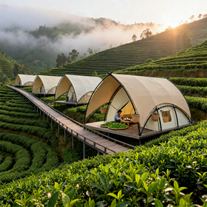 Tentes de camping en plein air, camping haut de gamme, fabricant de tentes de plein air à grande échelle, coupe-vent, imperméable, isolant thermique - Product Image 4