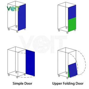 شبكة الجانب الصناعي المحمول للطي الغسيل أقفاص الكتان المتسخة عربة على عجلات - Product Image 3